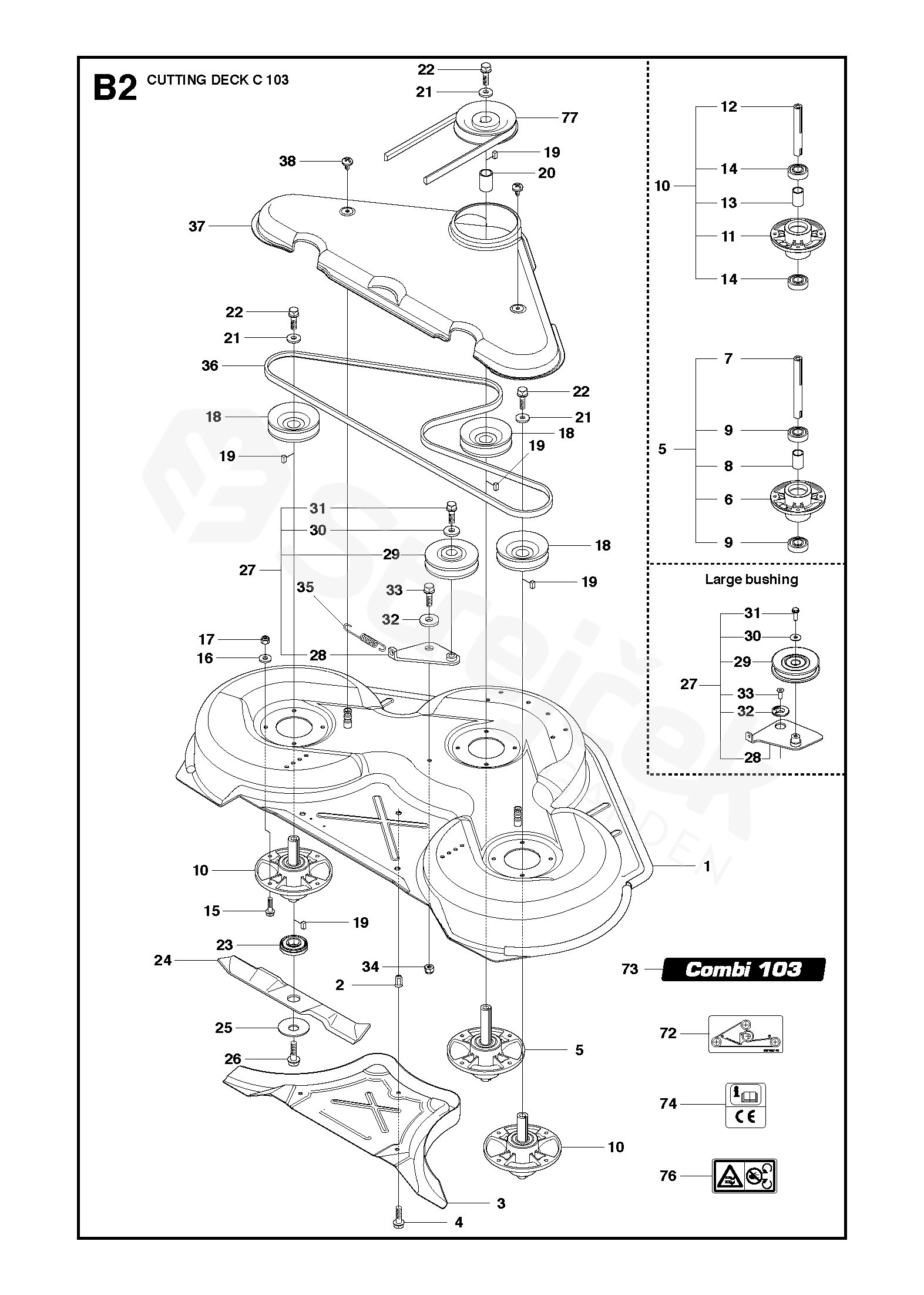 Spare parts - Partlist - R320 AWD R320 AWD, 967291502, 2018 - 103CM ...