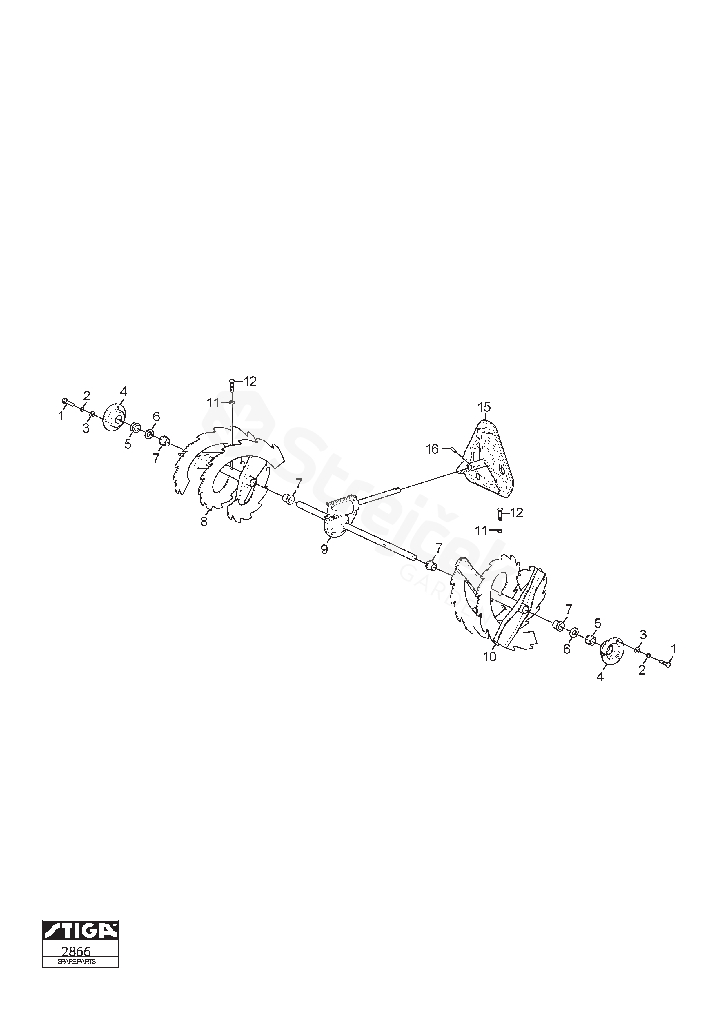 Spare parts - Partlist - ST 3255 P ST 3255 P (2014) - Auger drive ...