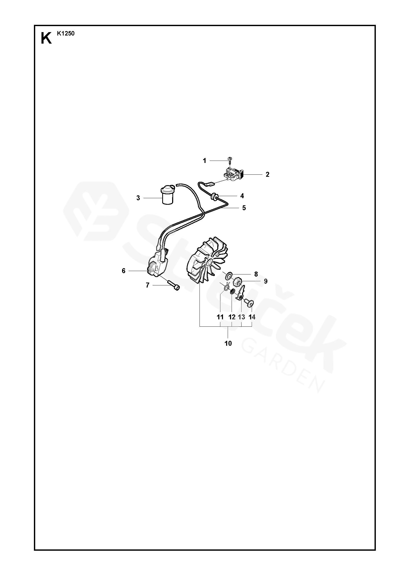 Spare parts - Partlist - K1250 K1250, 2008-01 - IGNITION SYSTEM ...