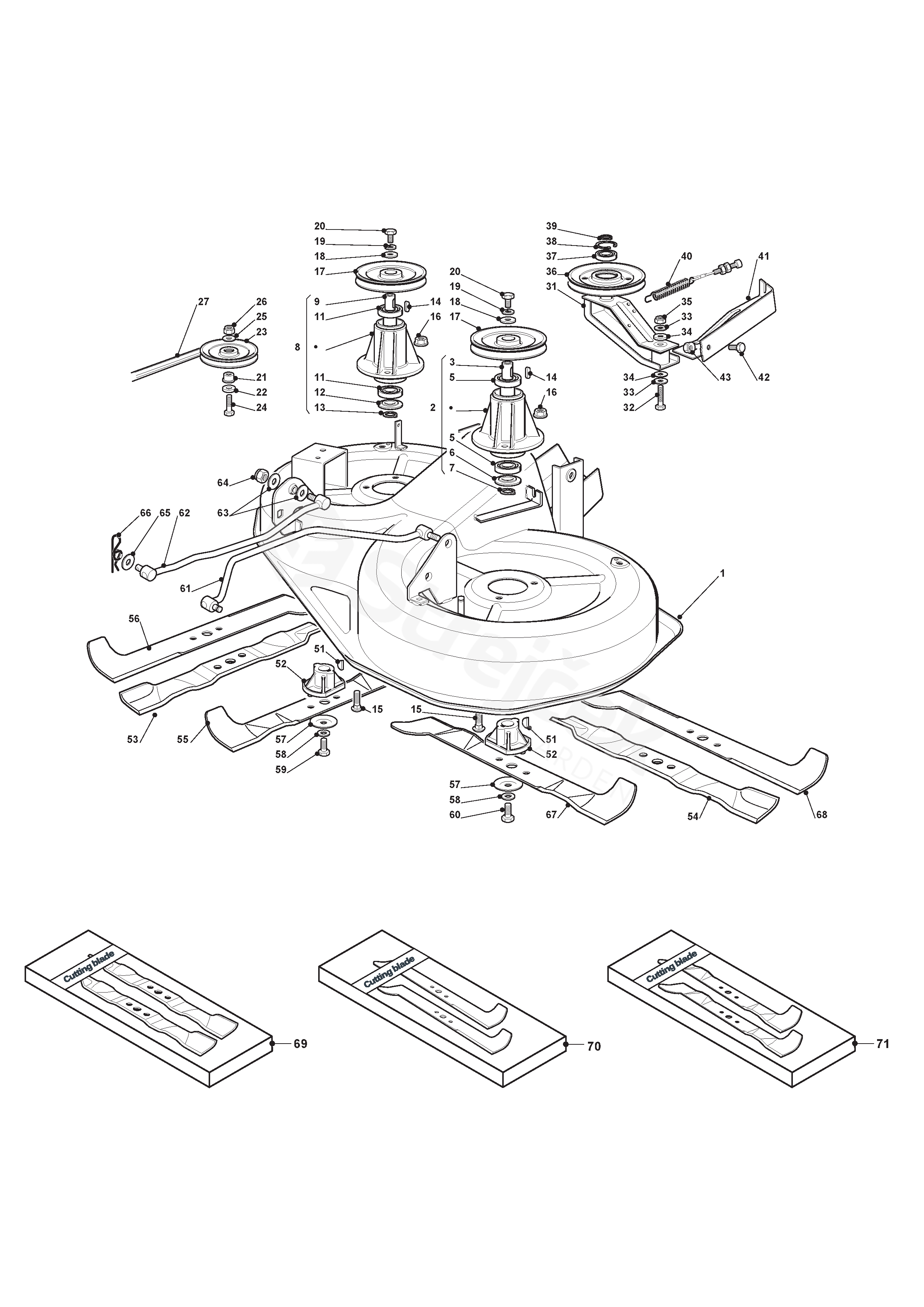 Démarreur Compatible SENTAR NOGARO Réf. 299964483/UVG - Pour Tracteur Tondeuse - 10 Dents, Métal