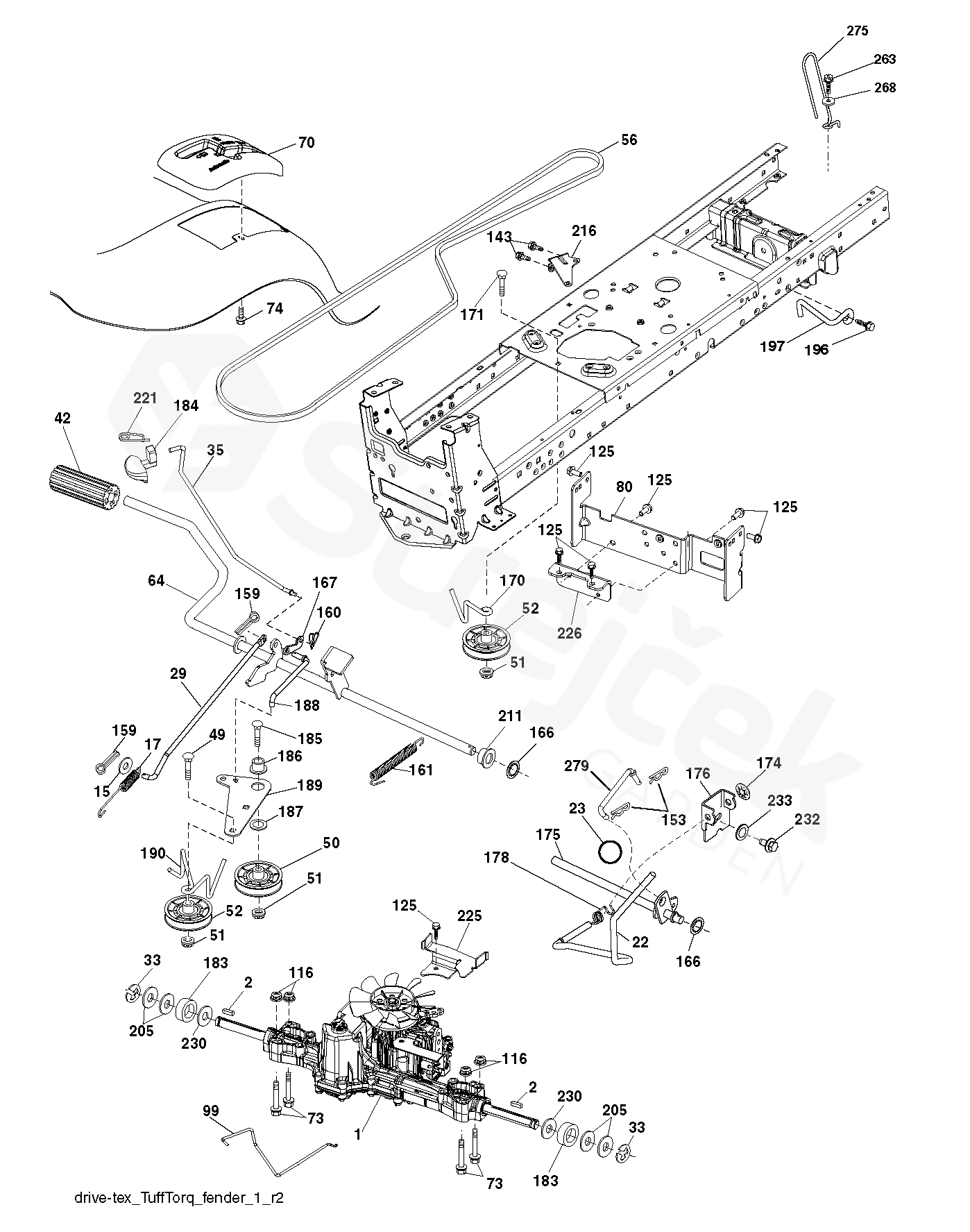 Spare parts - Partlist - P185117H P185117H, 96041012502, 2010 - 09 ...