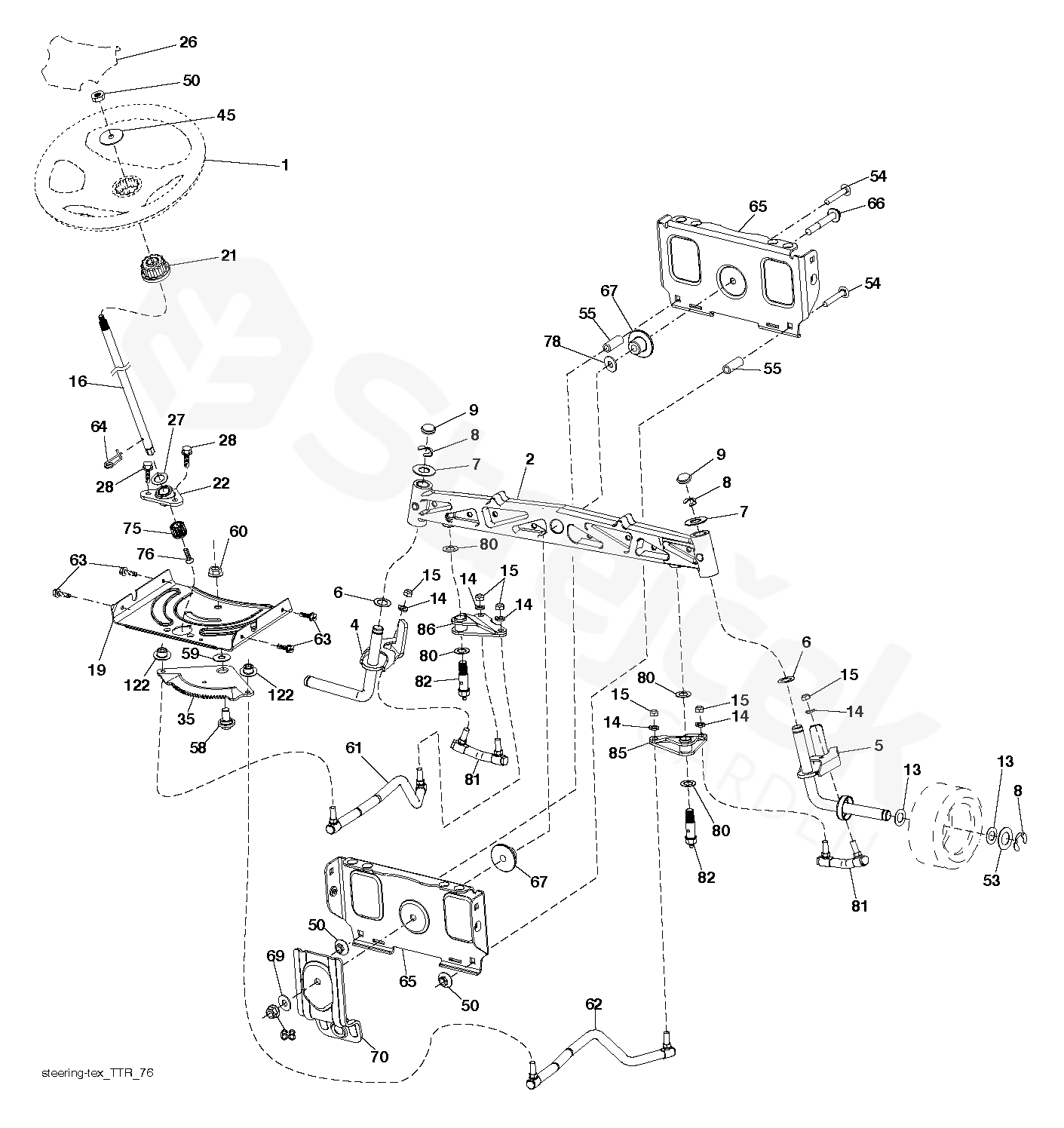 Spare parts - Partlist - YTH2242 TDRF YTH2242 TDRF, 96041023703, 2013 ...