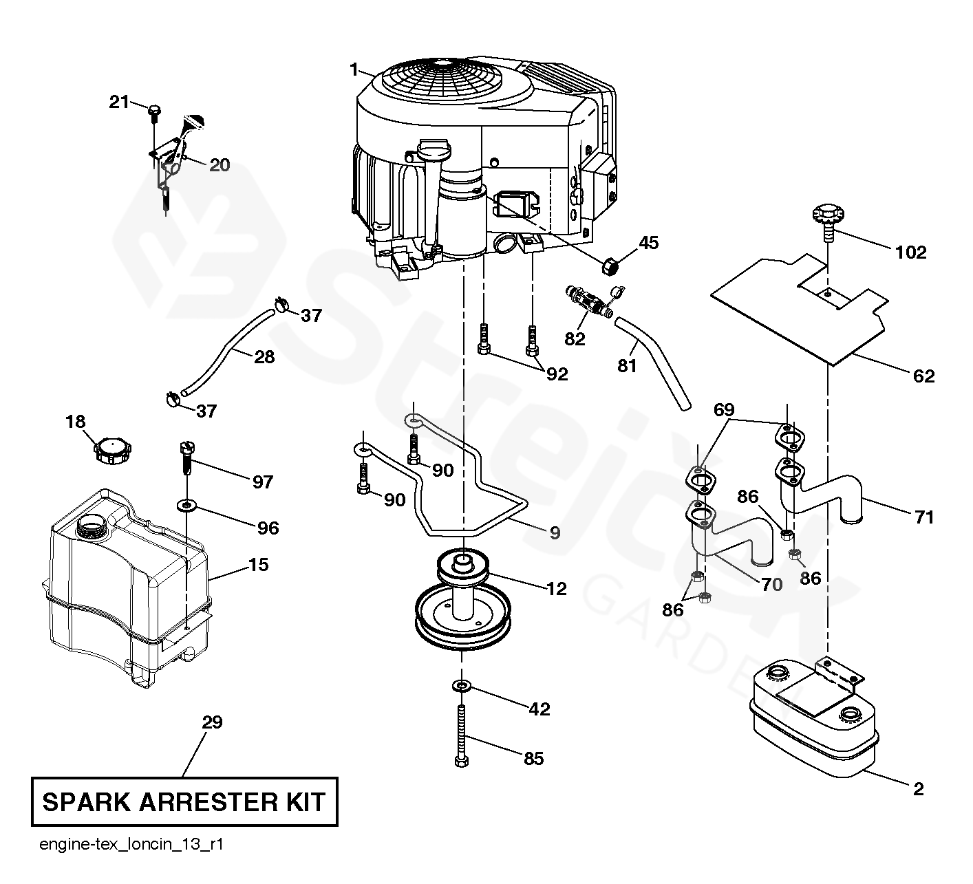 Spare parts - Partlist - TC 242T TC 242T, 96051019500, 2019-07 - ENGINE ...