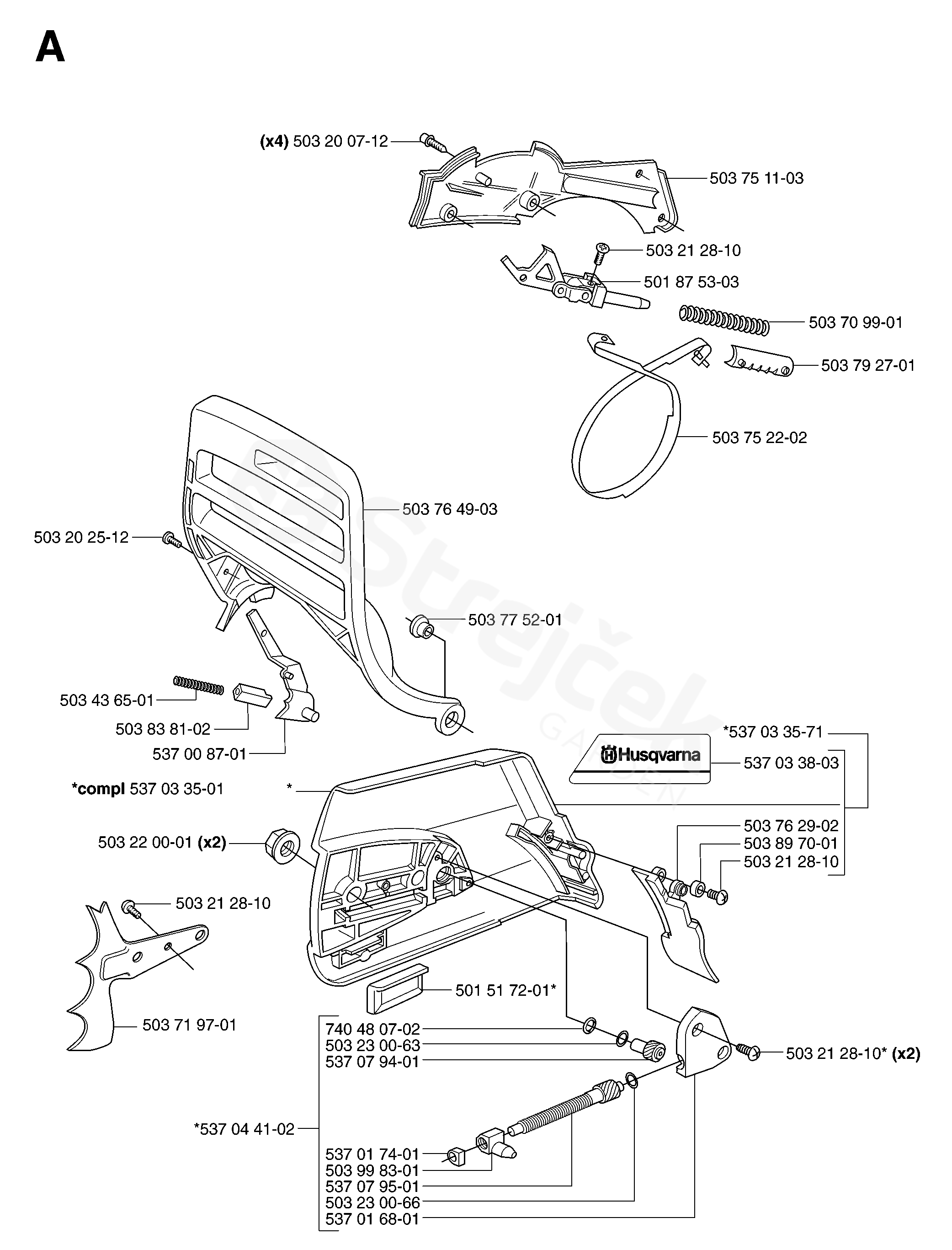 Spare parts - Partlist - 365 365 SPECIAL, 2007-03 - CHAIN BRAKE ...