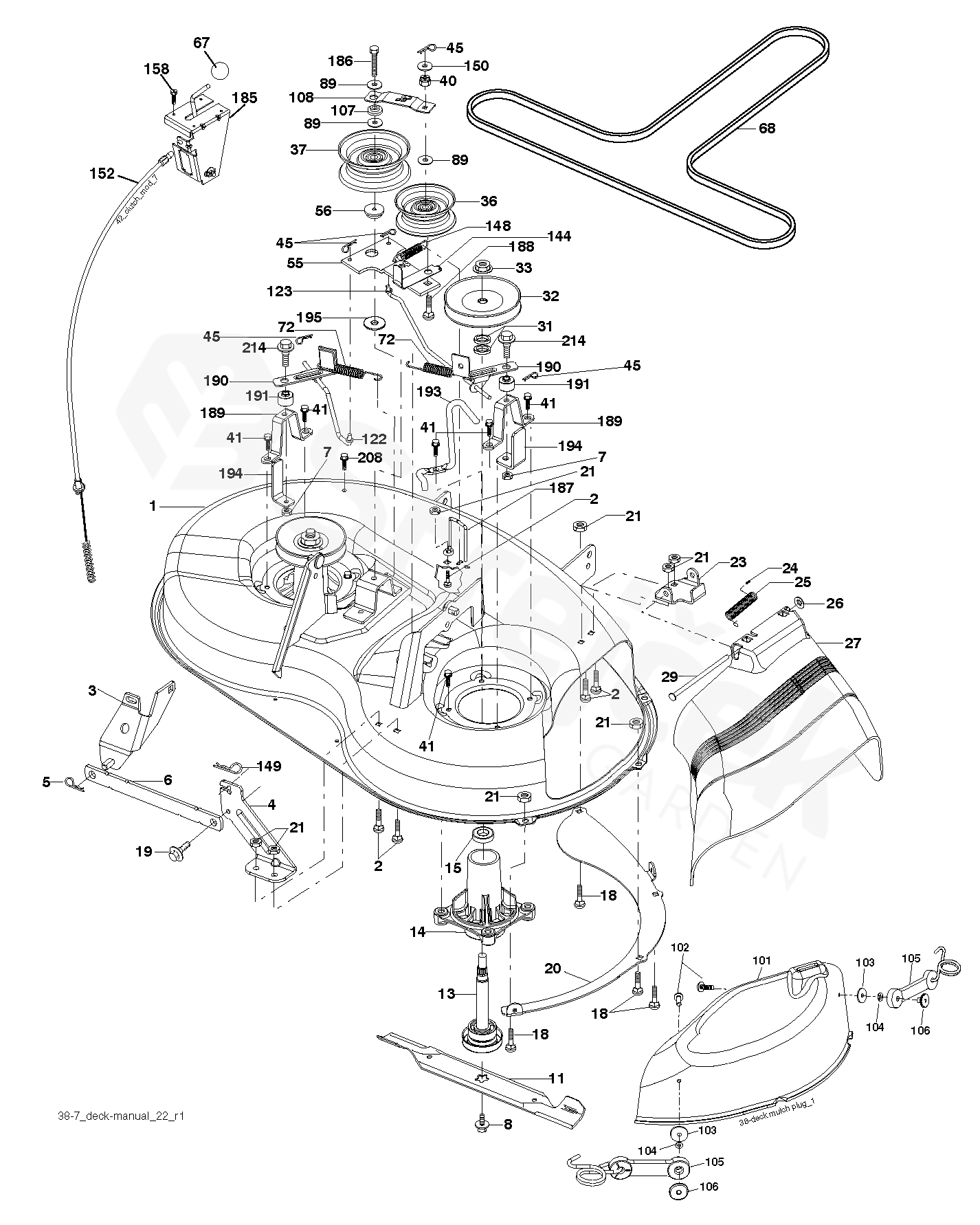 Spare parts - Partlist - P12597 P12597, 96011023910, 2011-08 - MOWER