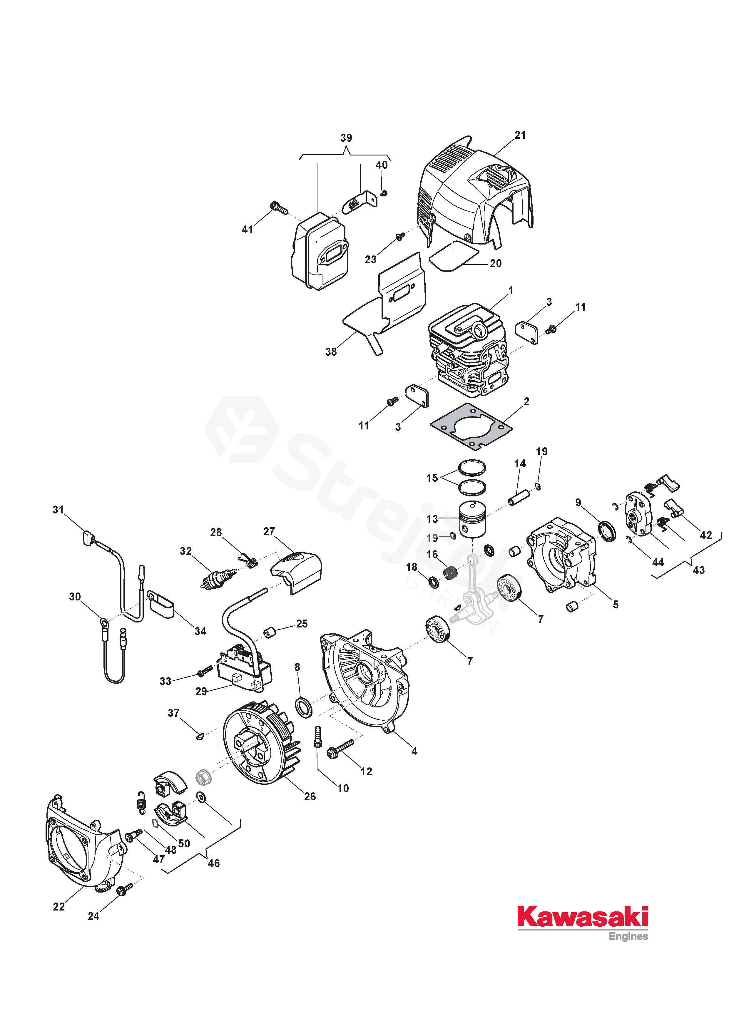 Spare parts - Partlist - SBC 627 K SBC 627 K (2019) - Engine | sGarden.cz