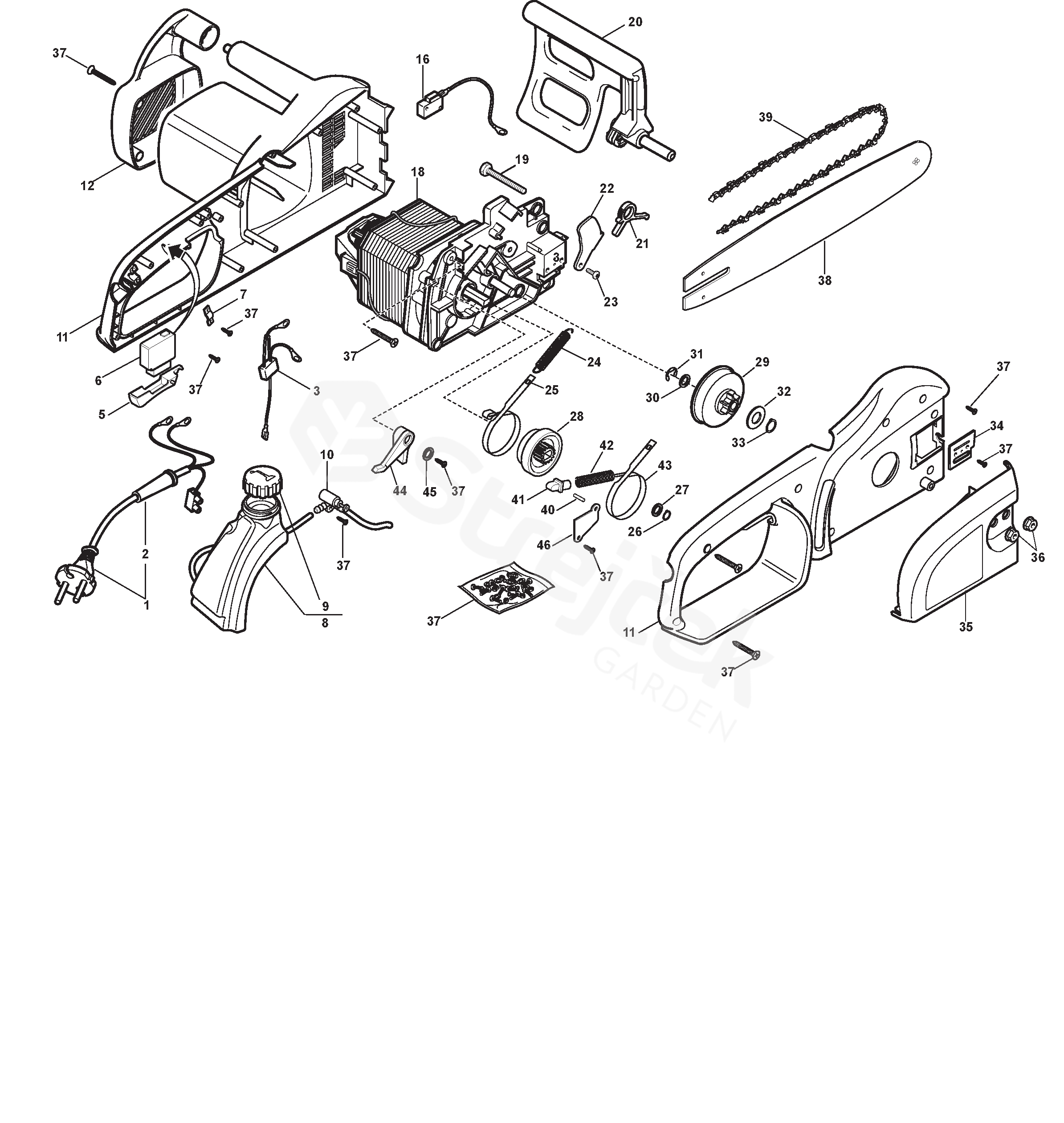 Spare parts - Partlist - ES 150 ES 150 (2007) [291516000/04