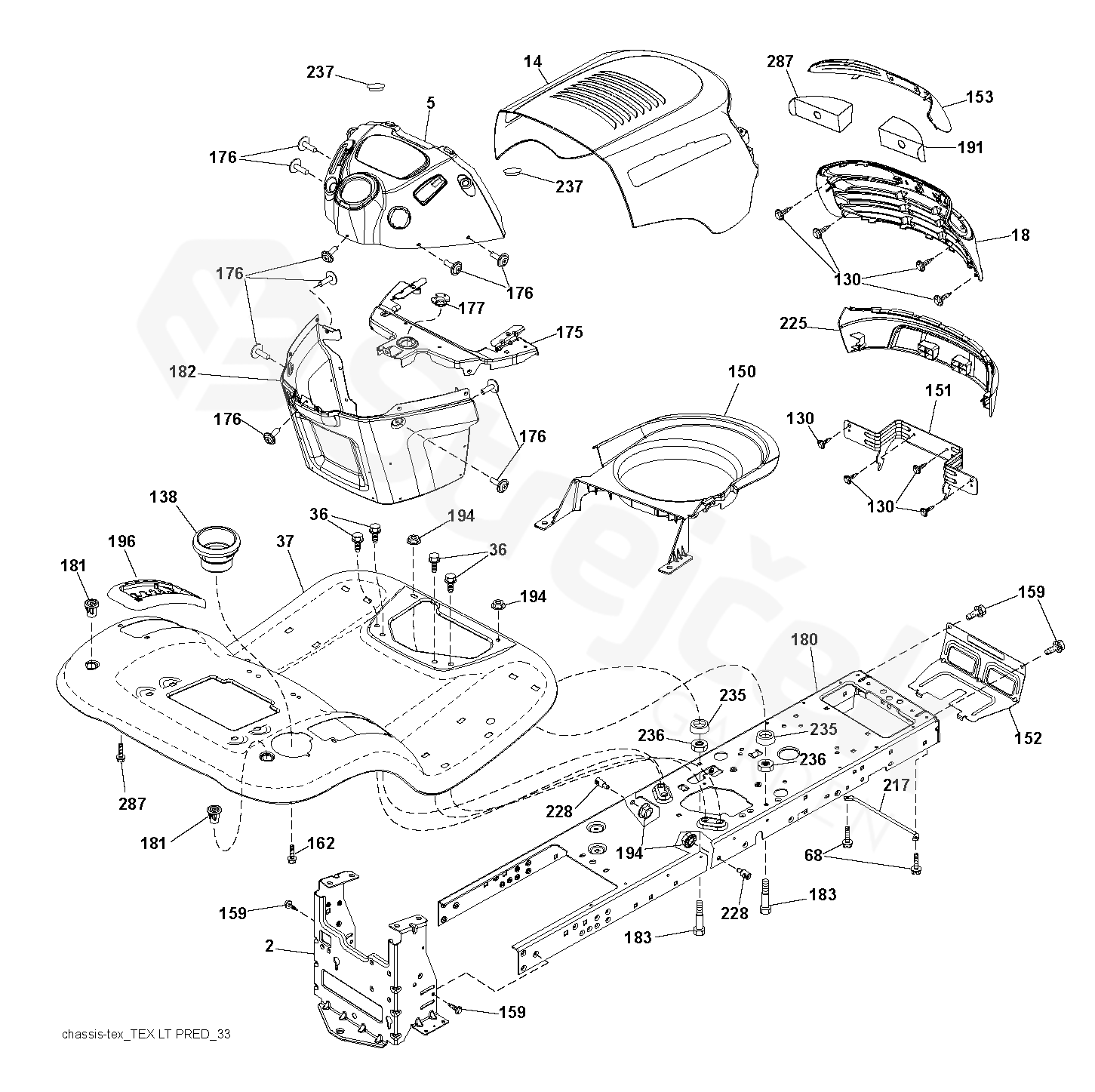 Spare parts - Partlist - P185117H P185117H, 96041012500, 2010-03 ...