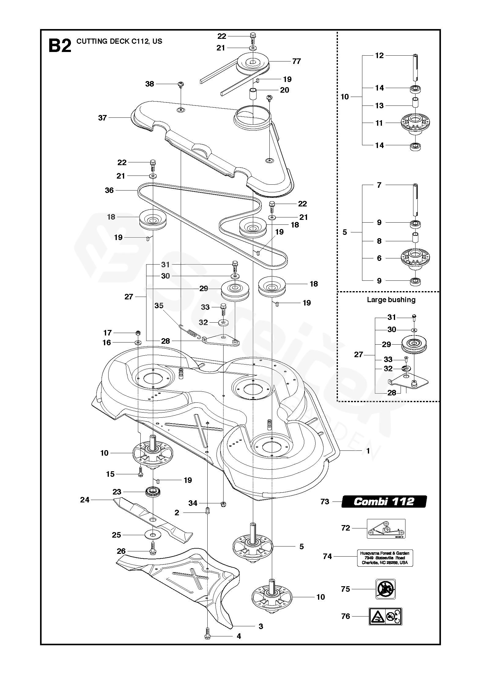 Spare parts - Partlist - R322T AWD R322T AWD, 967153002, 2018 - 44 ...