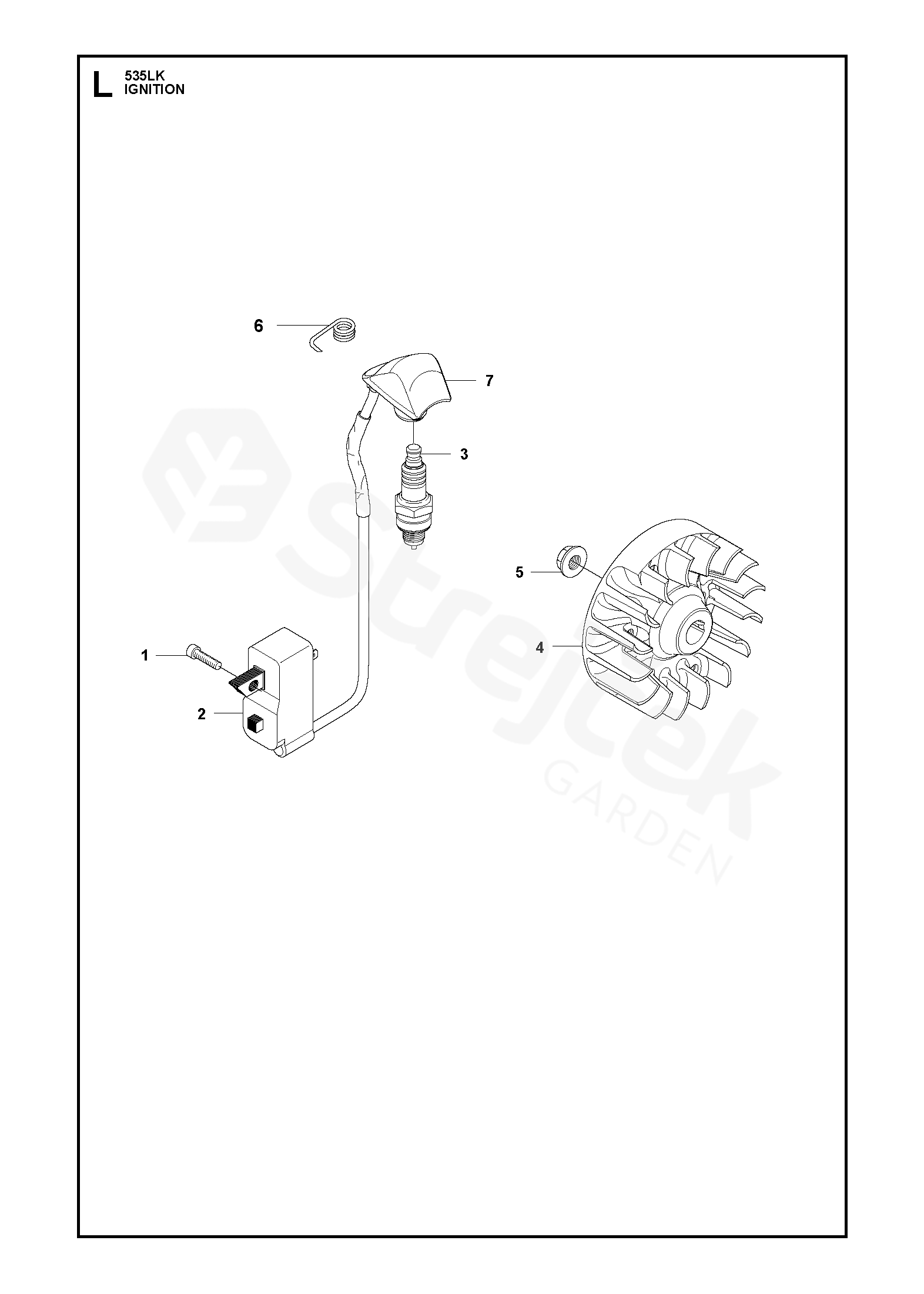 Spare parts - Partlist - 535 LK 535 LK - IGNITION SYSTEM | sGarden.cz